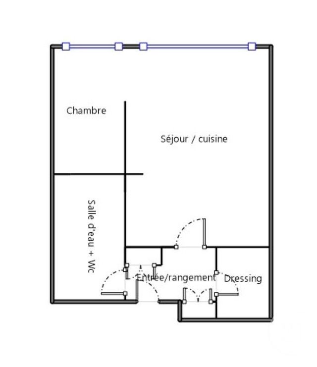 Appartement T1 &agrave; vendre - 1 pi&egrave;ce - 37,80 m2 - Bordeaux - 33 - AQUITAINE