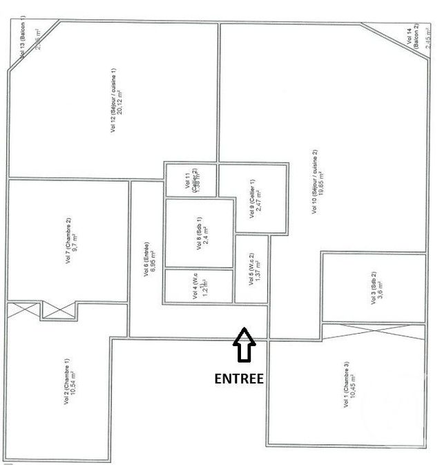 Appartement T4 &agrave; louer - 4 pi&egrave;ces - 89,83 m2 - Merignac - 33 - AQUITAINE